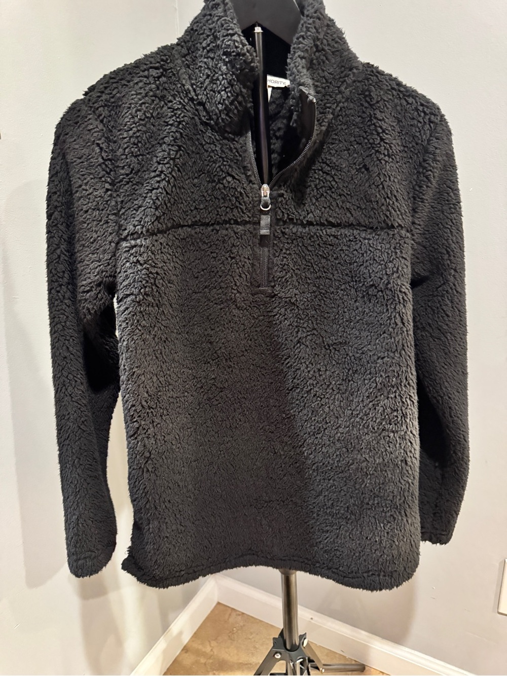 Port Authority Black Sherpa Half-Zip Pullover